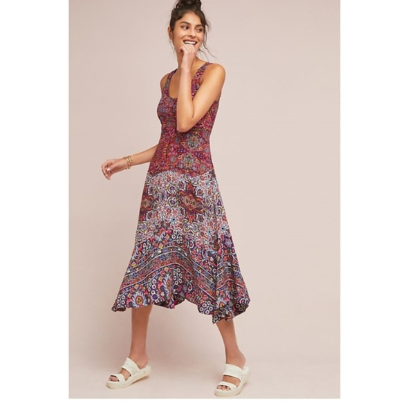 Anthropologie Dresses & Skirts - Anthropologie Maeve Floral Boho Violette Dress 4